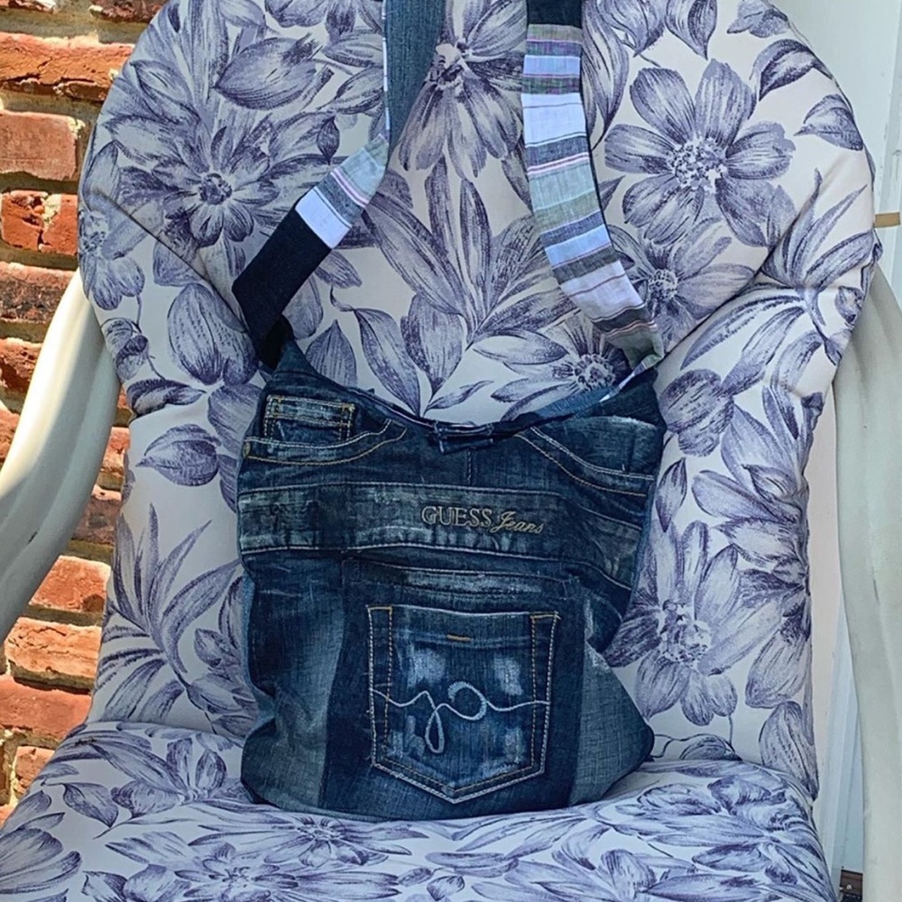 Guess jean blue crossbody bag